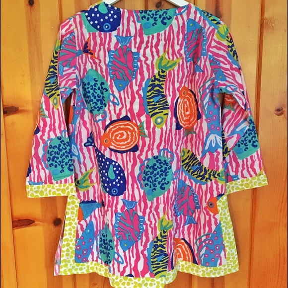 Gretchen Scott Cotton Fish Tunic - Picture 3 of 4