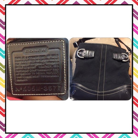 Authentic Black Coach Purse - Picture 2 of 4