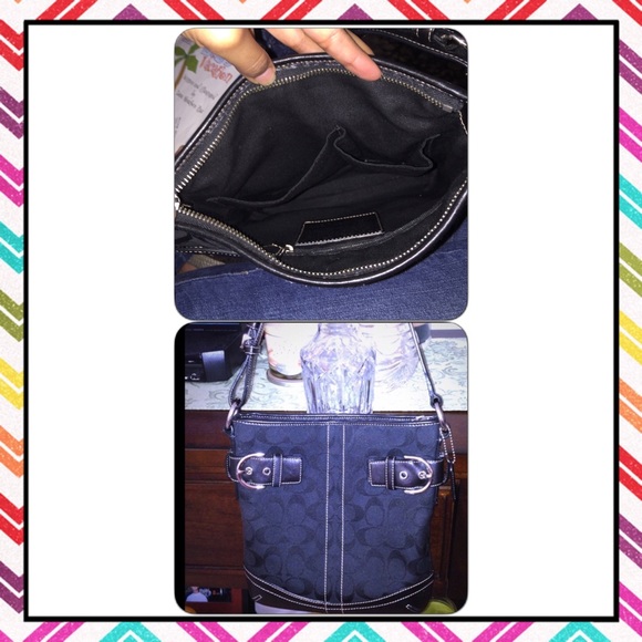 Authentic Black Coach Purse - Picture 3 of 4
