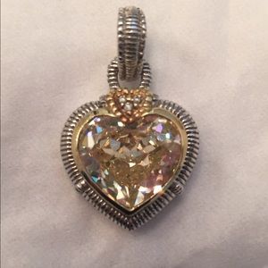 Judith Ripka Canary Heart Pendant