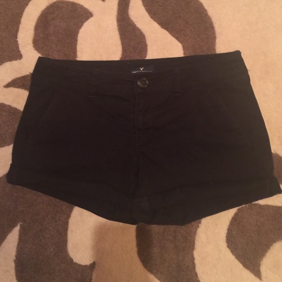 American Eagle midi stretch shorts