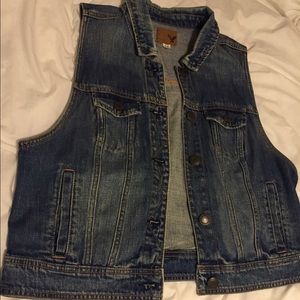 American Eagle Denim Vest