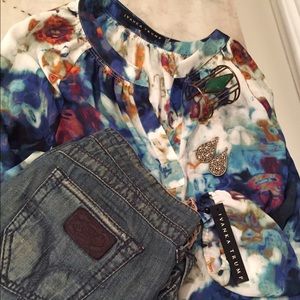 Ivanka Trump multi colored top