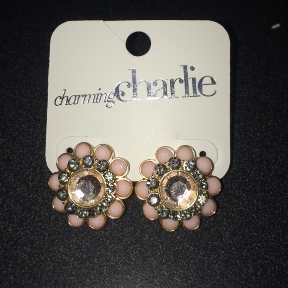 Flower Power Pink Stud Earings