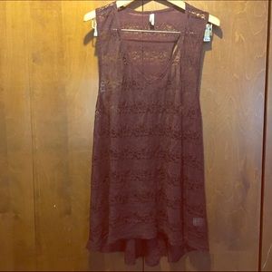 Lace Racer-Back Tank