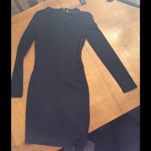 Black long sleeve dress