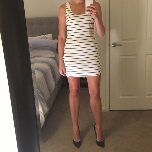 Tart Dresses & Skirts - Tart Black and White Stripped Dress