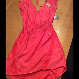 Pink cap sleeve dress