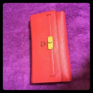 MCM red wallet