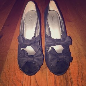 Black Bow Shoes
