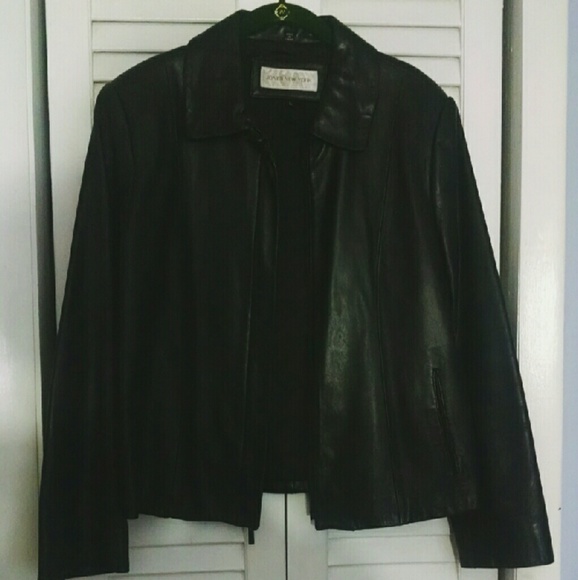 AUTHENTIC Jones New York Real Leather Jacker