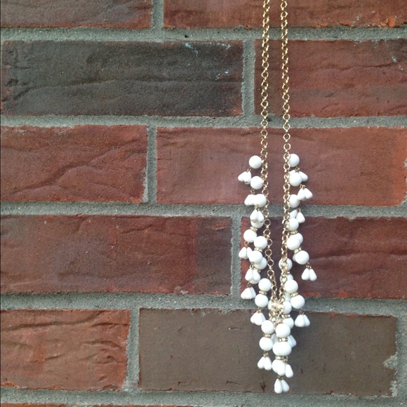 white beaded necklace