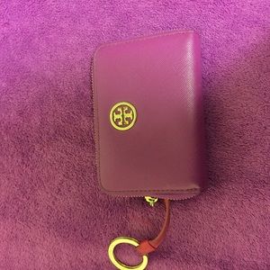Tory Burch little wallet purple