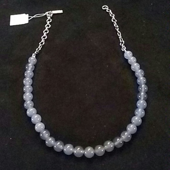 Gray glass beads Infinite Me necklace only