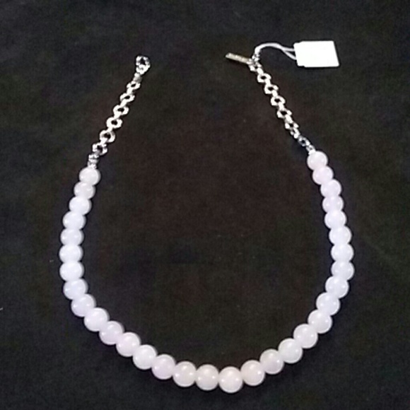 Light Pink glass beads Infinite me necklace