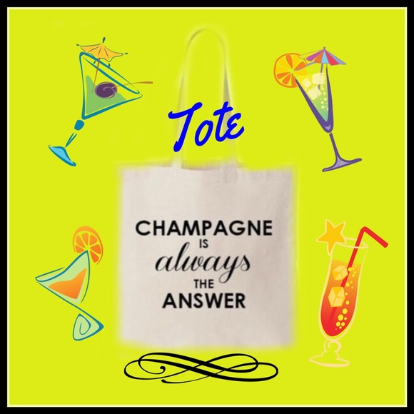 4 bags Champagne s Always the Answer Tote 👜 - Picture 2 of 2