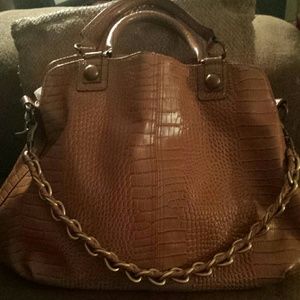 Fashionable large brown bag