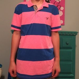 Striped American eagle shirt