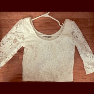 Lace crop top