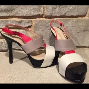 Nine West sling back pumps