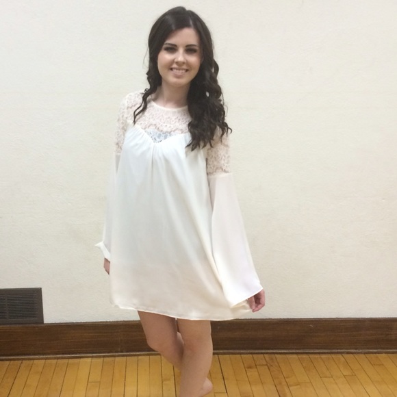 White springtime dress