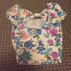 Floral crop top