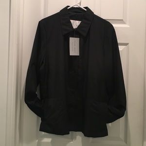 Black Nine West Black Rain Jacket
