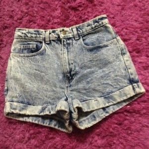 High waisted shorts