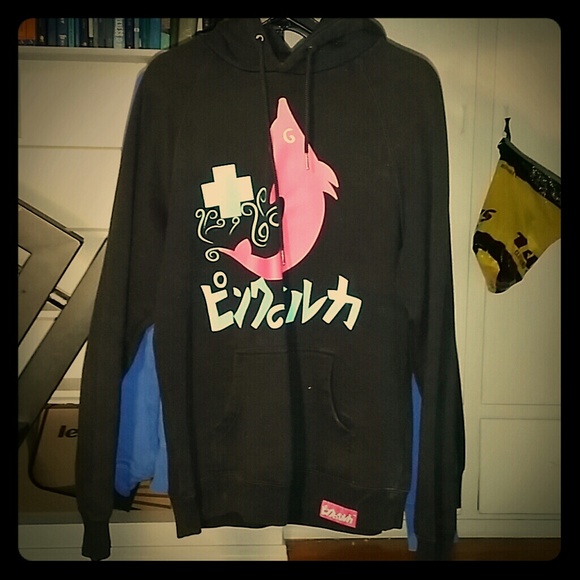 Pink dolphin hoodie - Picture 1 of 3