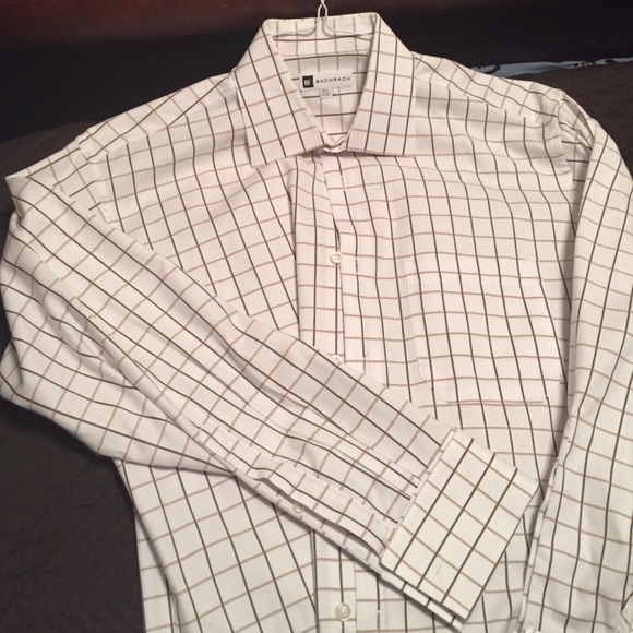 Bachrach Long Sleeve French Cuff Dress Shirt.