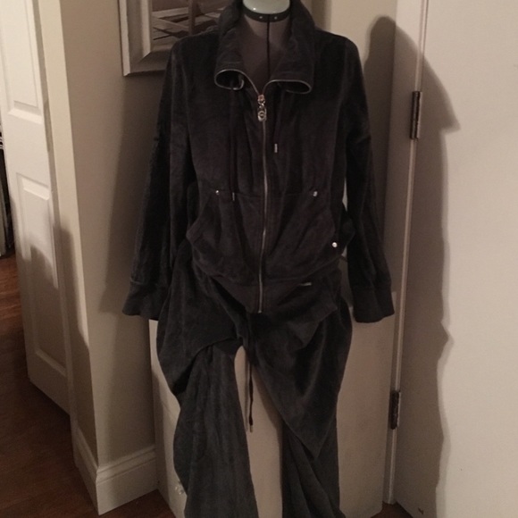 Michael Kors velour suit. Zip up/draw string