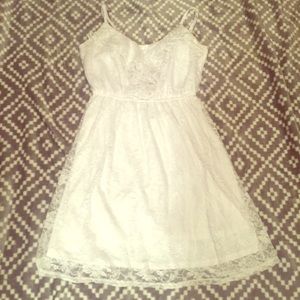 Lacey white dress