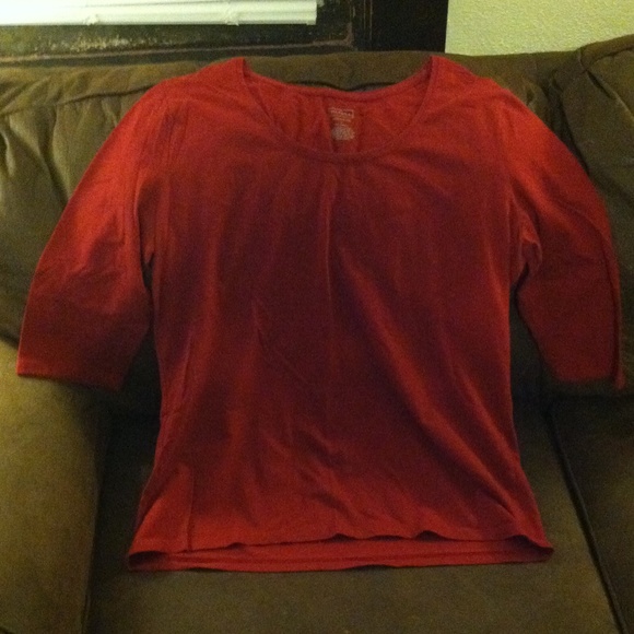 Red 3/4 shirt