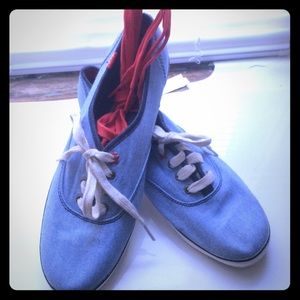 NW Keds champion blue denim chambray 7.5 Americana