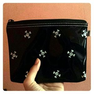 Small black makeup bag