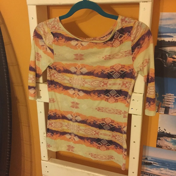Boho 3/4in. sleeve UO Top