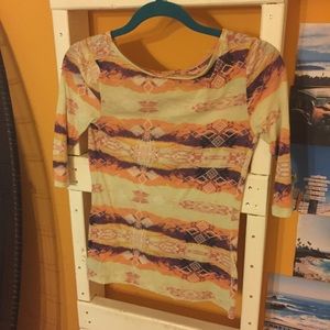 Boho 3/4in. sleeve UO Top