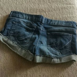 Express Blue Jean Shorts