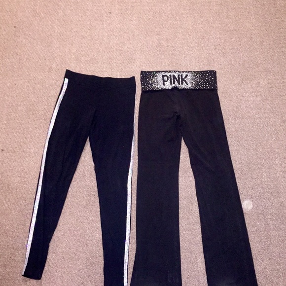 PINK Victoria's Secret Pants - Bundle of 2 VS Pink Blingy Pants