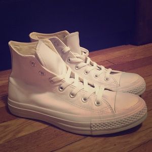 Converse leather high tops