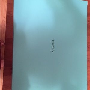 Tiffany large black leather tote