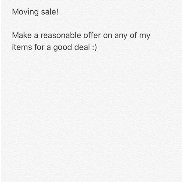 Moving sale!