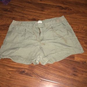 Green Cargo Shorts