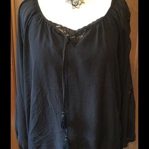 Black Sheer Blouse