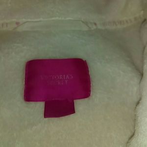 Victoria's secret plush white robe