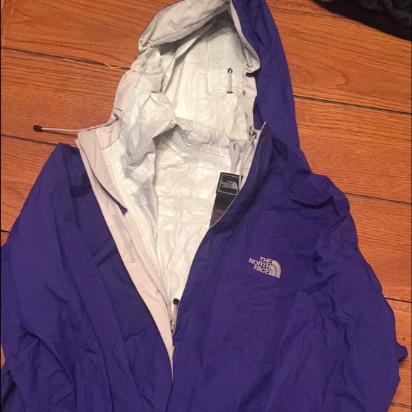 Blue north face jacket size small