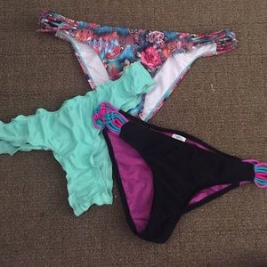 Size medium bikini bottom bundle