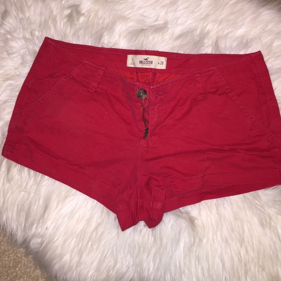 Red Hollister Shortie