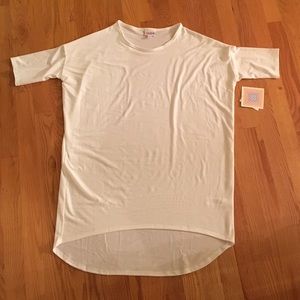 LuLaRoe Tops - NWT XS White LulaRoe Irma Tunic LuLaRoe Tops - NWT XS White LulaRoe Irma Tunic