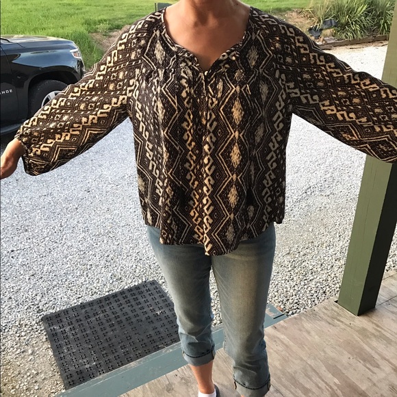 American eagle flowy blouse - Picture 4 of 5